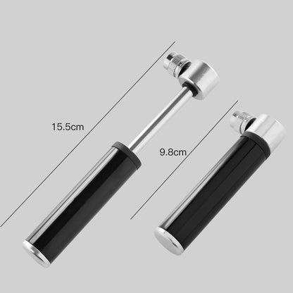 คู่มือจักรยานมินิแบบพกพาอลูมิเนียมอัลลอยด์ปั๊มบาสเก็ตบอลกระบอกลม, Aluminum Alloy Pump(Black), Aluminum Alloy Pump(Red), Aluminum Alloy Pump(Silver)