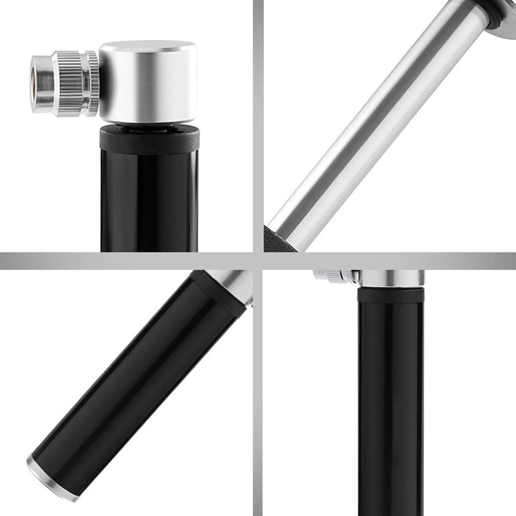 คู่มือจักรยานมินิแบบพกพาอลูมิเนียมอัลลอยด์ปั๊มบาสเก็ตบอลกระบอกลม, Aluminum Alloy Pump(Black), Aluminum Alloy Pump(Red), Aluminum Alloy Pump(Silver)