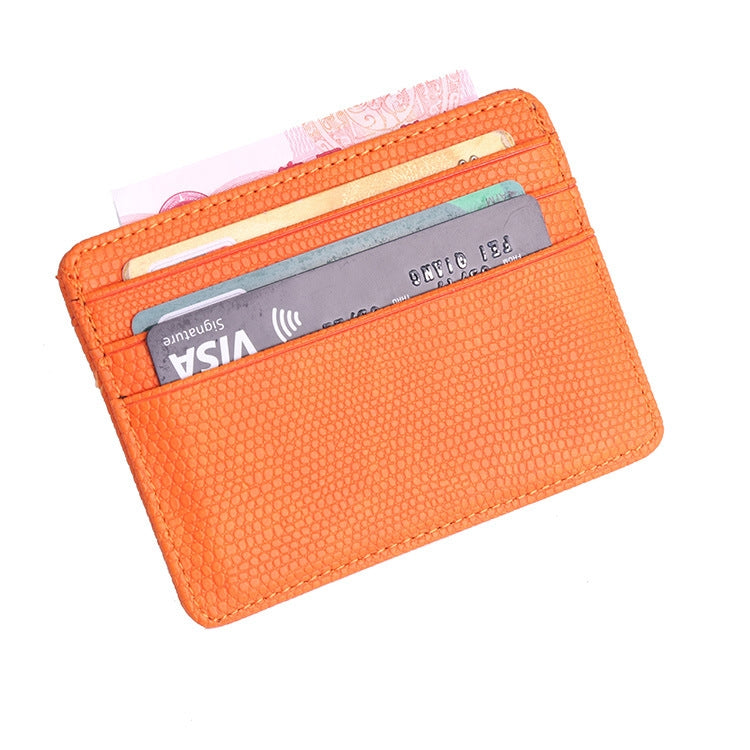 2 PCS KT1002 RFID Function Lizard Pattern Bank Card Holder PU Business Card Case