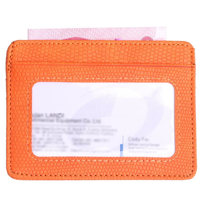 2 PCS KT1002 RFID Function Lizard Pattern Bank Card Holder PU Business Card Case