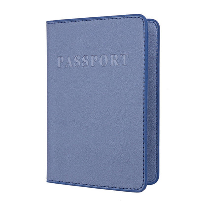2 PCS MS101 Frosted PU Multi-Card Passport Holder Travel Abroad Passport Card Holder, Blue, Khaki, Pink, Sky Blue, Dirty Yellow, Big Red