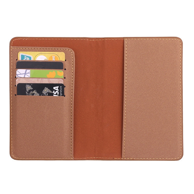 2 PCS MS101 Frosted PU Multi-Card Passport Holder Travel Abroad Passport Card Holder, Blue, Khaki, Pink, Sky Blue, Dirty Yellow, Big Red