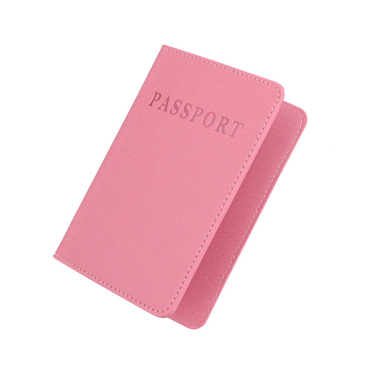 2 PCS MS101 Frosted PU Multi-Card Passport Holder Travel Abroad Passport Card Holder, Blue, Khaki, Pink, Sky Blue, Dirty Yellow, Big Red