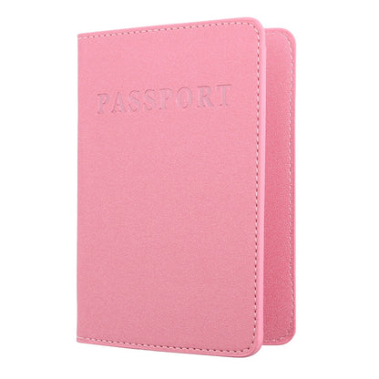 2 PCS MS101 Frosted PU Multi-Card Passport Holder Travel Abroad Passport Card Holder, Blue, Khaki, Pink, Sky Blue, Dirty Yellow, Big Red