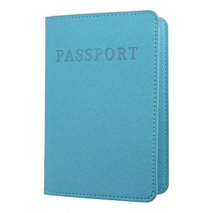 2 PCS MS101 Frosted PU Multi-Card Passport Holder Travel Abroad Passport Card Holder, Blue, Khaki, Pink, Sky Blue, Dirty Yellow, Big Red