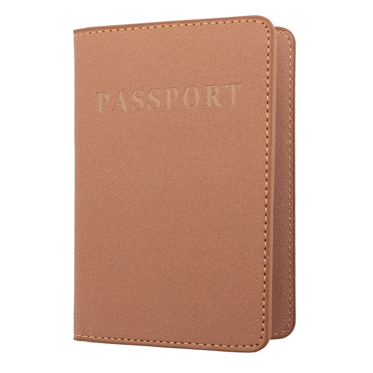 2 PCS MS101 Frosted PU Multi-Card Passport Holder Travel Abroad Passport Card Holder, Blue, Khaki, Pink, Sky Blue, Dirty Yellow, Big Red
