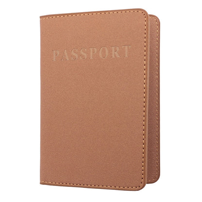 2 PCS MS101 Frosted PU Multi-Card Passport Holder Travel Abroad Passport Card Holder, Blue, Khaki, Pink, Sky Blue, Dirty Yellow, Big Red