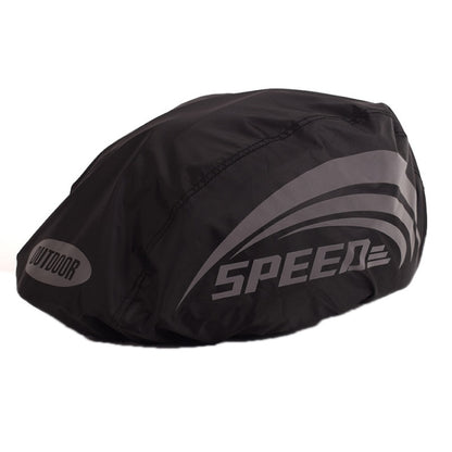 หมวกกันน็อคขี่จักรยาน 2 ชิ้น Rain Cover ฝาครอบหมวกนิรภัยแบบสะท้อนแสงกลางแจ้ง, Free Size