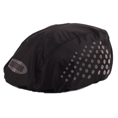 หมวกกันน็อคขี่จักรยาน 2 ชิ้น Rain Cover ฝาครอบหมวกนิรภัยแบบสะท้อนแสงกลางแจ้ง, Free Size