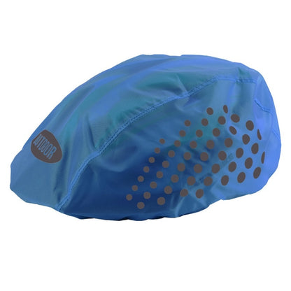 หมวกกันน็อคขี่จักรยาน 2 ชิ้น Rain Cover ฝาครอบหมวกนิรภัยแบบสะท้อนแสงกลางแจ้ง, Free Size
