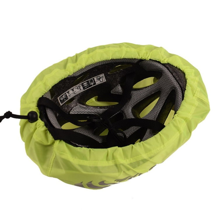 หมวกกันน็อคขี่จักรยาน 2 ชิ้น Rain Cover ฝาครอบหมวกนิรภัยแบบสะท้อนแสงกลางแจ้ง, Free Size