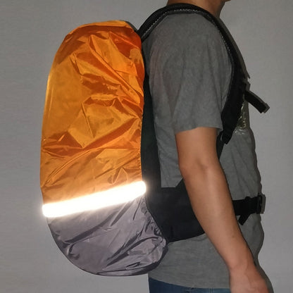 2 ชิ้นกลางแจ้งปีนเขาจับคู่สีกระเป๋าเป้สะพายหลังเรืองแสง Rain Cover, S 18-30L, M 30-40L, L 45-55L, XL 58-70L
