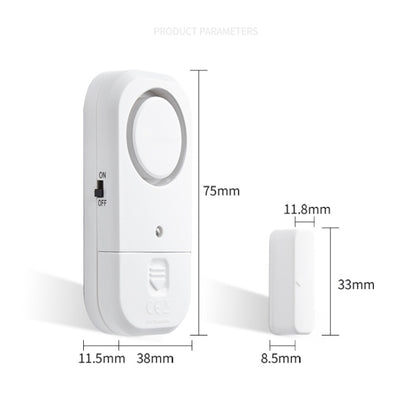 N911S สัญญาณกันขโมยประตูหน้าต่างบ้านประตูบ้าน Magnetic Wireless Anti-Theft Alarm