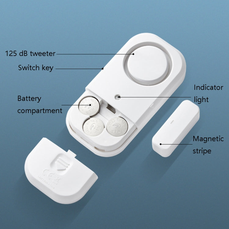 N911S สัญญาณกันขโมยประตูหน้าต่างบ้านประตูบ้าน Magnetic Wireless Anti-Theft Alarm