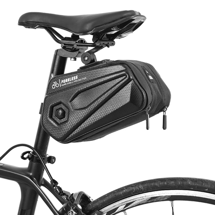 WEST BIKING ความจุขนาดใหญ่ 2.6L กระเป๋าท้ายจักรยาน Hard Shell Saddle Bag ที่ยึดเบาะรองนั่งกระเป๋าท้าย, WEST BIKING 2.6L Saddle Bag