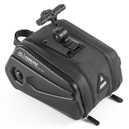 WEST BIKING ความจุขนาดใหญ่ 2.6L กระเป๋าท้ายจักรยาน Hard Shell Saddle Bag ที่ยึดเบาะรองนั่งกระเป๋าท้าย, WEST BIKING 2.6L Saddle Bag