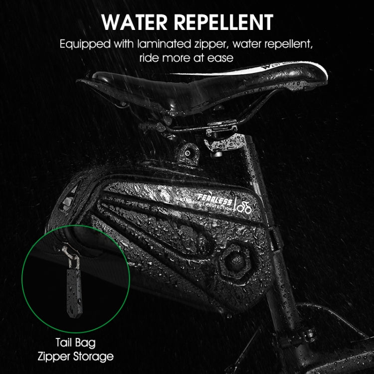 WEST BIKING ความจุขนาดใหญ่ 2.6L กระเป๋าท้ายจักรยาน Hard Shell Saddle Bag ที่ยึดเบาะรองนั่งกระเป๋าท้าย, WEST BIKING 2.6L Saddle Bag