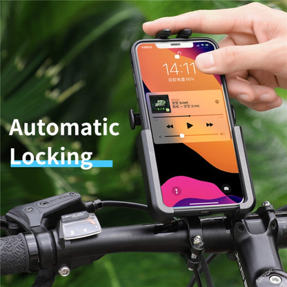WEST BIKING จักรยานที่วางโทรศัพท์มือถืออลูมิเนียม 360 หมุนได้จักรยานไฟฟ้าสกูตเตอร์ขาตั้งโทรศัพท์รถจักรยานยนต์สไตล์:, Handlebar Style