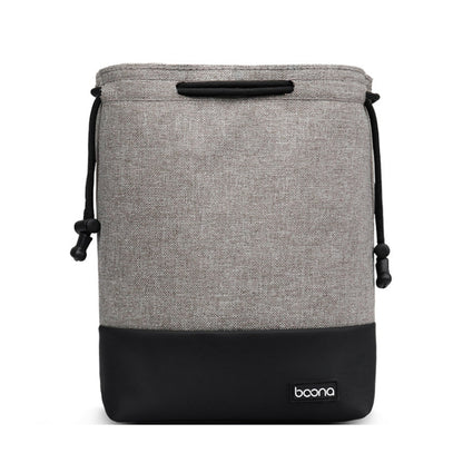 Baona กระเป๋ากล้องกันน้ำ Micro SLR ฝาครอบป้องกัน Drawstring Pouch Bag, Small Gray, Medium Gray, Large Gray