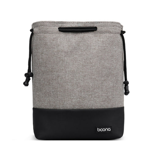Baona กระเป๋ากล้องกันน้ำ Micro SLR ฝาครอบป้องกัน Drawstring Pouch Bag, Small Gray, Medium Gray, Large Gray