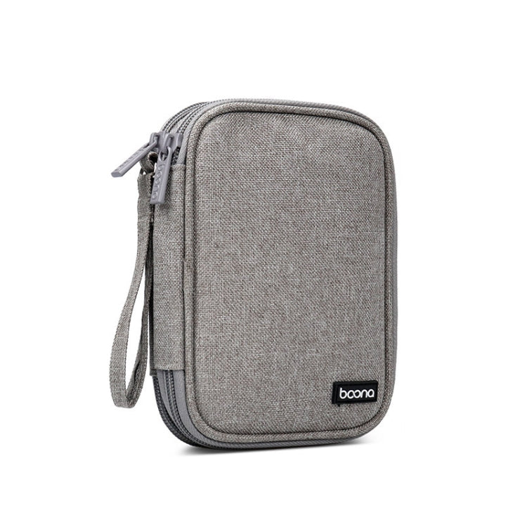 Baona BN-C003 ฝาครอบป้องกันฮาร์ดดิสก์แบบพกพากระเป๋าใส่ฮาร์ดดิสก์แบบพกพา, Double-layer (Gray), Double-layer (Black), Single-layer (Gray), Single-layer (Black)