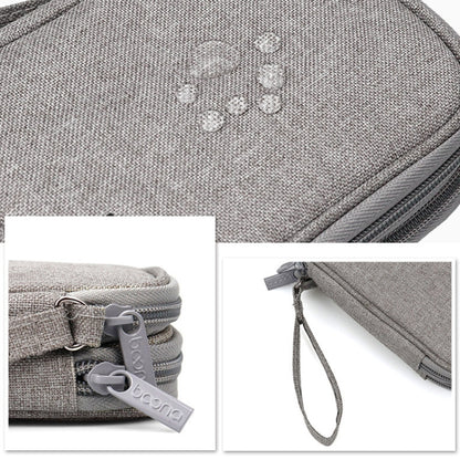 Baona BN-C003 ฝาครอบป้องกันฮาร์ดดิสก์แบบพกพากระเป๋าใส่ฮาร์ดดิสก์แบบพกพา, Double-layer (Gray), Double-layer (Black), Single-layer (Gray), Single-layer (Black)