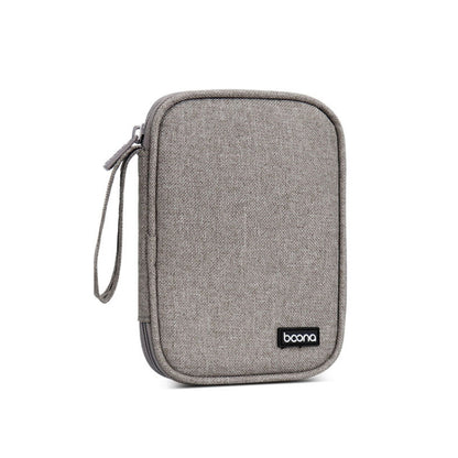 Baona BN-C003 ฝาครอบป้องกันฮาร์ดดิสก์แบบพกพากระเป๋าใส่ฮาร์ดดิสก์แบบพกพา, Double-layer (Gray), Double-layer (Black), Single-layer (Gray), Single-layer (Black)