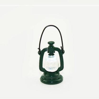 Retro โคมไฟน้ำมันบ้านตุ๊กตา Miniature ห้องครัวห้องนั่งเล่นอุปกรณ์เสริมเด็กเล่นบทบาทของเล่น