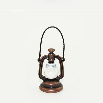 Retro โคมไฟน้ำมันบ้านตุ๊กตา Miniature ห้องครัวห้องนั่งเล่นอุปกรณ์เสริมเด็กเล่นบทบาทของเล่น