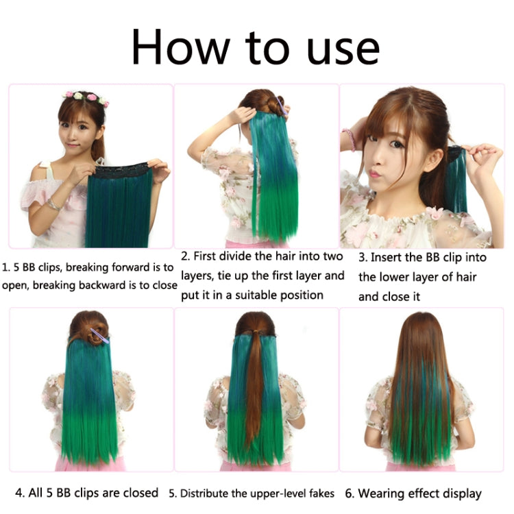 6 in 1 วิกผมชิ้นต่อผมหยิกยาว