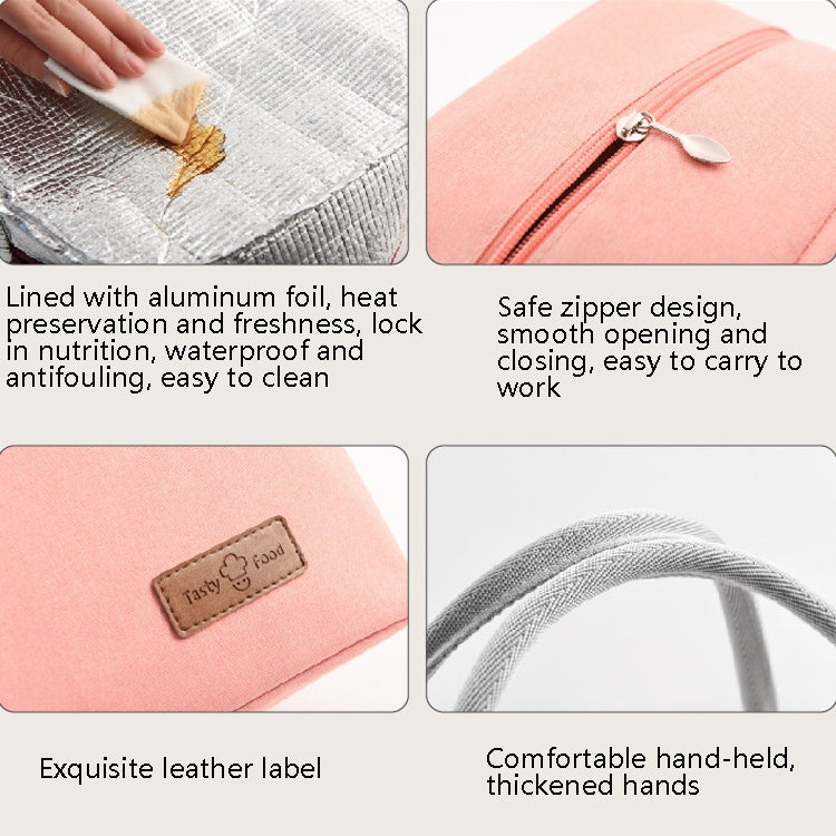 2 PCS Lunch Lunar Bag อลูมิเนียมฟิล์มหนากล่องอาหารกลางวันพกพาความจุขนาดใหญ่, Small, Large