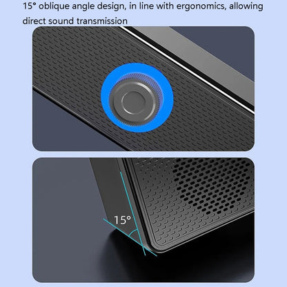 LeerFel Long Computer Wired Speaker Heavy Wellness Computer มัลติมีเดียออดิโอ, 350TS (with Blueteeth), 350T (without Bluetooth)