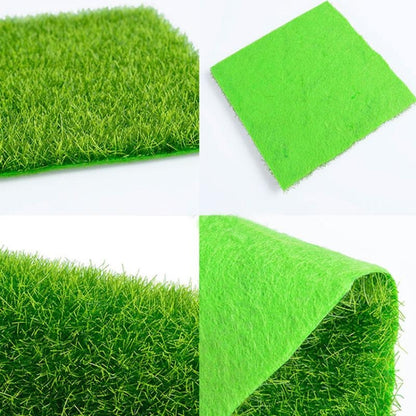 อุปกรณ์เลียนแบบบ้านของเล่นขนาดเล็ก สวน มอสเทียม สนามหญ้าเทียม, 30 x 30cm, 49 x 70cm, 15 x 15cm