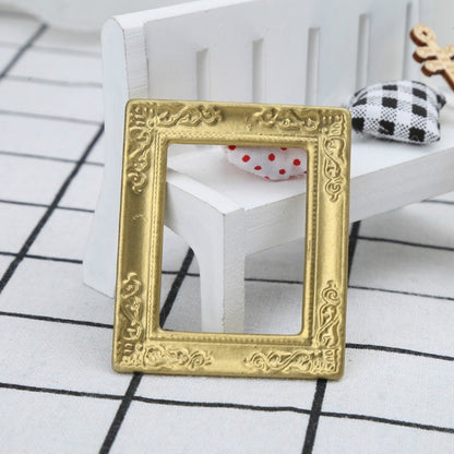 ตุ๊กตาบ้านของเล่นอุปกรณ์เสริม Miniature ตกแต่งลวดลายกรอบ