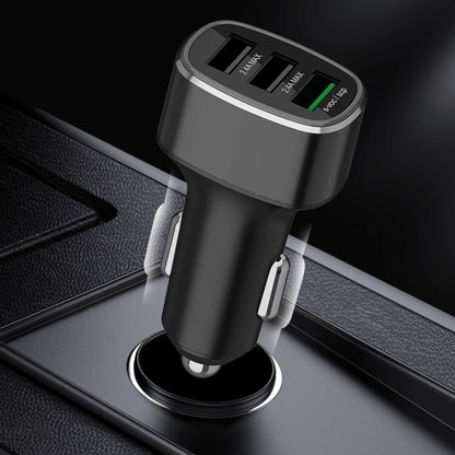 พอร์ต USB สามพอร์ตรถชาร์จเร็วสำหรับ Huawei/สำหรับ OPPO/VIVO/OnePlus และการชาร์จแฟลชอื่น ๆ, GT680 Black, GT680 Gray, GT780 Black, GT780 Gray
