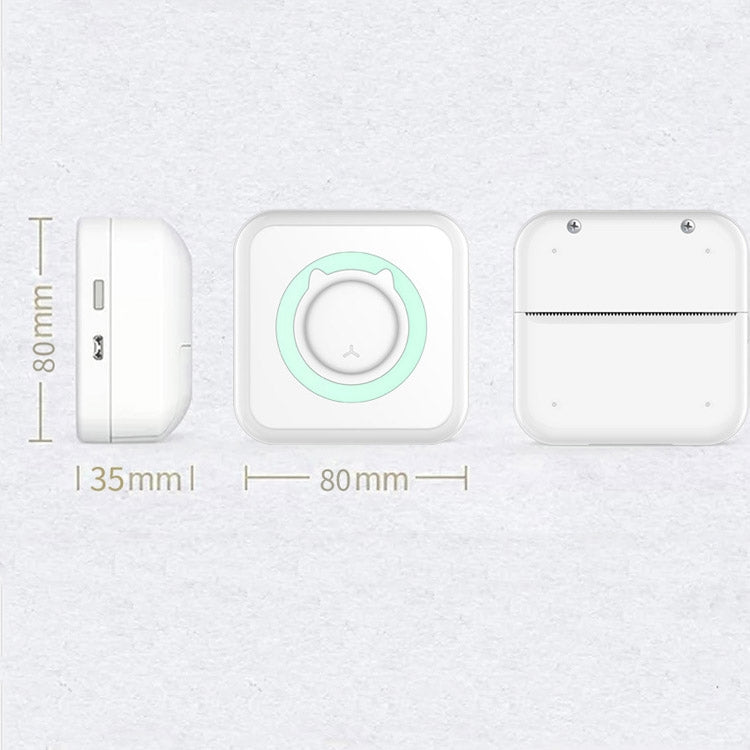 เครื่องพิมพ์ Pocket Mini สะดวก นักเรียนผิดคำถาม เครื่องพิมพ์บันทึกข้อมูลภาพถ่ายโทรศัพท์มือถือ Bluetooth ความร้อน, Blue, Pink
