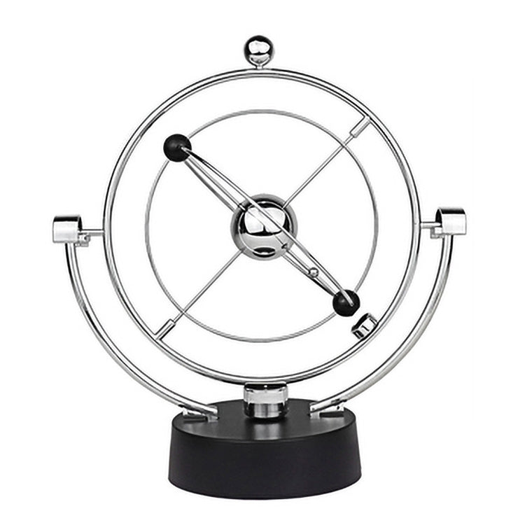 H004 Earth Permanent Meter Universe Galaxy กลไก Rock Magnetic Electric Rotating Ornament, สีเงิน, สีเขียว