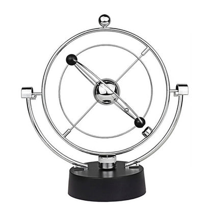 H004 Earth Permanent Meter Universe Galaxy กลไก Rock Magnetic Electric Rotating Ornament, สีเงิน, สีเขียว