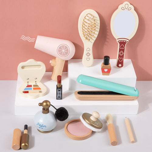 ของเล่นไม้แต่งหน้าเด็ก Pretend Play Cosmetic Set, Cosmetic Set