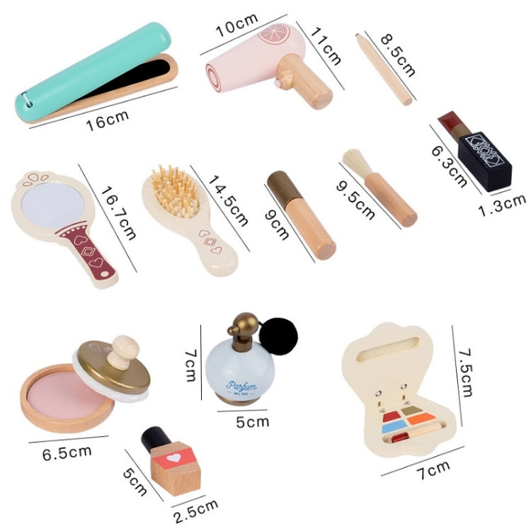 ของเล่นไม้แต่งหน้าเด็ก Pretend Play Cosmetic Set, Cosmetic Set