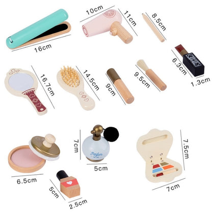 ของเล่นไม้แต่งหน้าเด็ก Pretend Play Cosmetic Set, Cosmetic Set