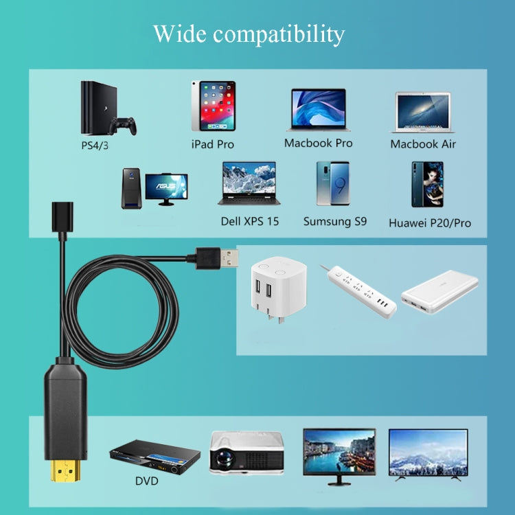 L3B Type-C USB เข้ากับการถ่ายโอนเสียงที่เข้ากันได้กับ HDMI ตัวเชื่อมต่อหน้าจอเคเบิลทีวี HD สามในหนึ่งเดียว, L3B