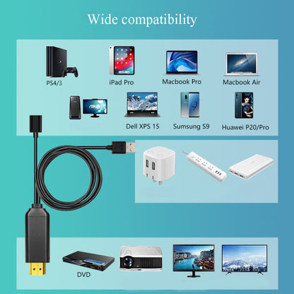 L3B Type-C USB เข้ากับการถ่ายโอนเสียงที่เข้ากันได้กับ HDMI ตัวเชื่อมต่อหน้าจอเคเบิลทีวี HD สามในหนึ่งเดียว, L3B