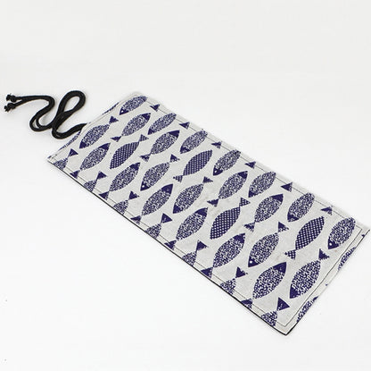 Saury มือผ้าใบปากกาม่านสีนำลูกกลิ้งปากกากระเป๋าเก็บเครื่องเขียนกล่อง, 12 Holes, 24 Holes, 36  Holes, 48  Holes