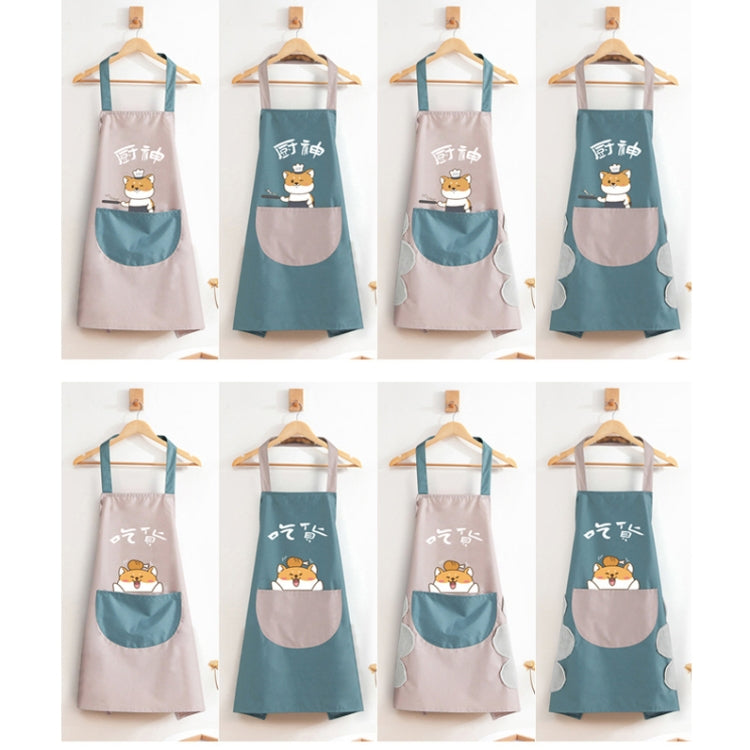 2 PCS Home Kitchen ผ้ากันเปื้อนกันน้ำและกันน้ำมันผ้ากันเปื้อนทำอาหารน่ารัก, Foodie Light Pink (Ordinary)