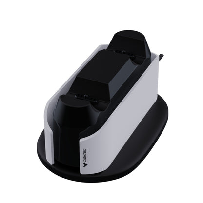 SPARKFOX W20P508 Dual Charger With Contacts Wireless Handle Charger สำหรับ PS5 สไตล์:, Charger+Data Cable+Charging Plug, Charger+Data Cable
