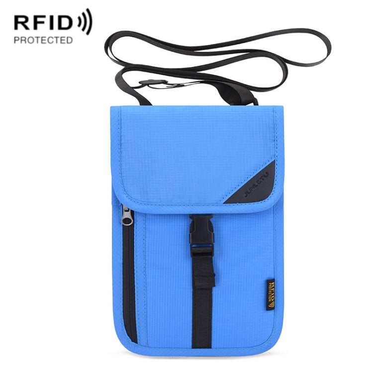 1062 กระเป๋าใส่หนังสือเดินทางเดินทาง RFID ที่ใส่เอกสารมัลติฟังก์ชั่นแขวนคอเคสป้องกันตั๋ว, 1062 Blue, 1062 Purple, 1062 Black, 1062 Light Grey, 1062 Gray, 1062 Rose Red