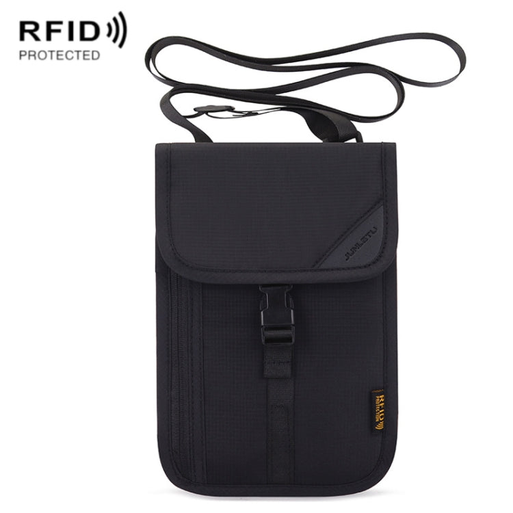 1062 กระเป๋าใส่หนังสือเดินทางเดินทาง RFID ที่ใส่เอกสารมัลติฟังก์ชั่นแขวนคอเคสป้องกันตั๋ว, 1062 Blue, 1062 Purple, 1062 Black, 1062 Light Grey, 1062 Gray, 1062 Rose Red