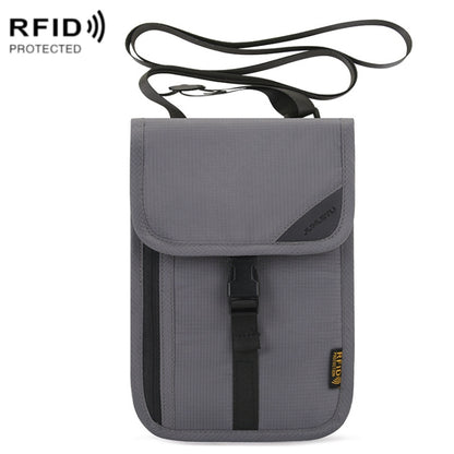 1062 กระเป๋าใส่หนังสือเดินทางเดินทาง RFID ที่ใส่เอกสารมัลติฟังก์ชั่นแขวนคอเคสป้องกันตั๋ว, 1062 Blue, 1062 Purple, 1062 Black, 1062 Light Grey, 1062 Gray, 1062 Rose Red