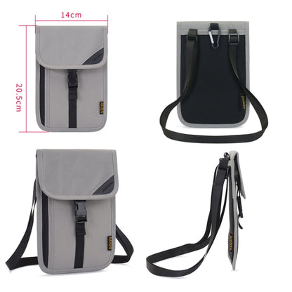 1062 กระเป๋าใส่หนังสือเดินทางเดินทาง RFID ที่ใส่เอกสารมัลติฟังก์ชั่นแขวนคอเคสป้องกันตั๋ว, 1062 Blue, 1062 Purple, 1062 Black, 1062 Light Grey, 1062 Gray, 1062 Rose Red